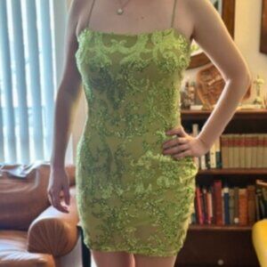 Never Worn Windsor Sequened Green Clubbing Dress